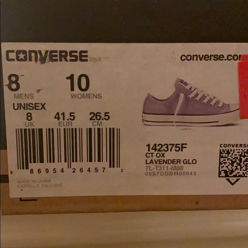 Purple converse